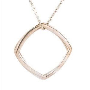 Tiffany Square Pendant Necklace
